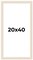 20x40 Wide Barnwood Picture Frame with UV-Resistant Acrylic & Acid Free Backing, Available in 6 Paint Finishes - Grey, Brown, White, and Black